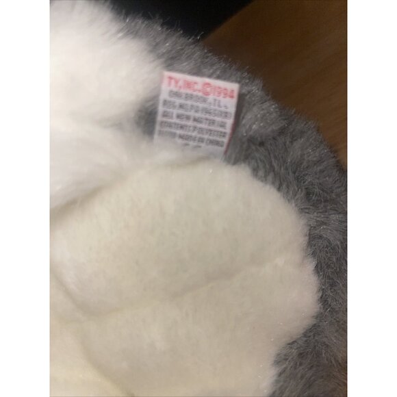 Ty Beanie Babies 8" Husky Siberian Dog Stuffed Animal Plush Toy - Picture 15 of 16